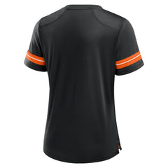 Cincinnati Bengals Women's Play Script Lace-Up T-Shirt - Black - Fanatics