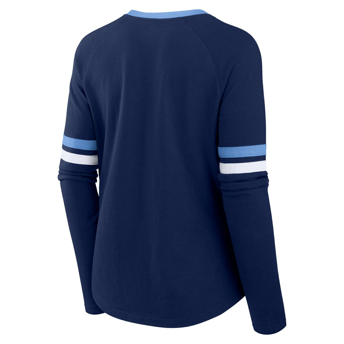 Tennessee Titans Women's Won and Done Lace-Up Long Sleeve Fashion Top - Navy - Fanatics