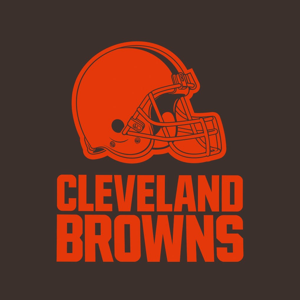 Cleveland Browns Women's Backup Option Long Sleeve Hoodie T-Shirt - Brown/White - Fanatics