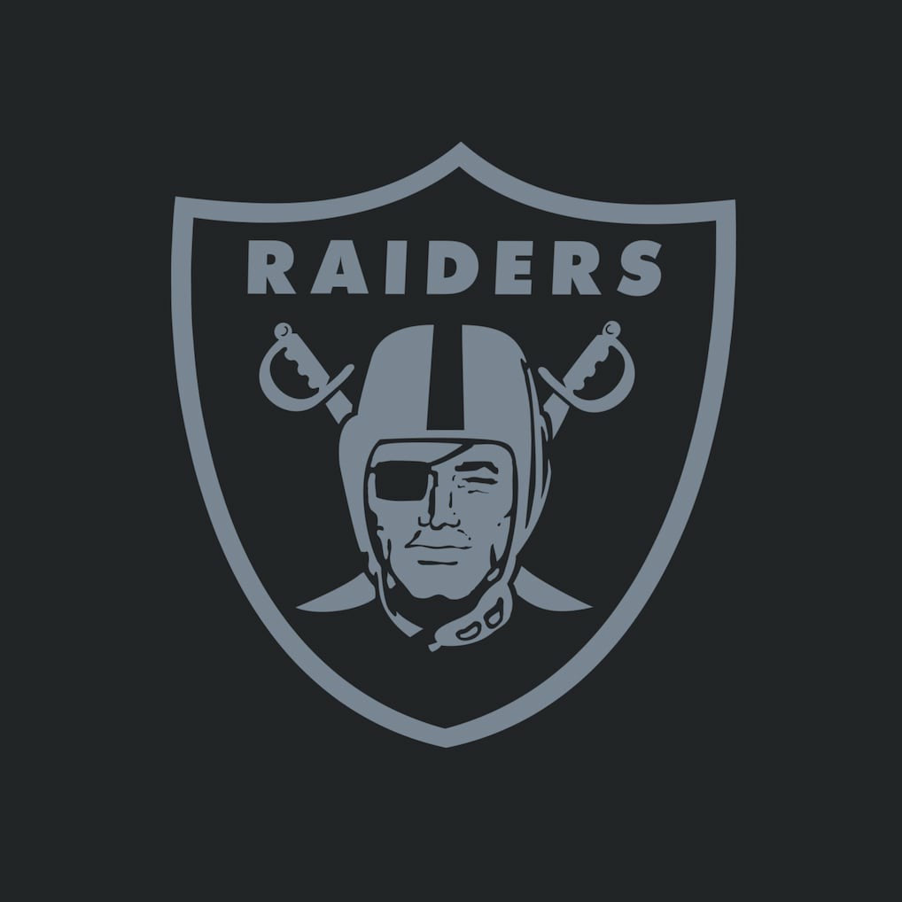 Las Vegas Raiders Women's Backup Option Long Sleeve Hoodie T-Shirt - Black/White - Fanatics