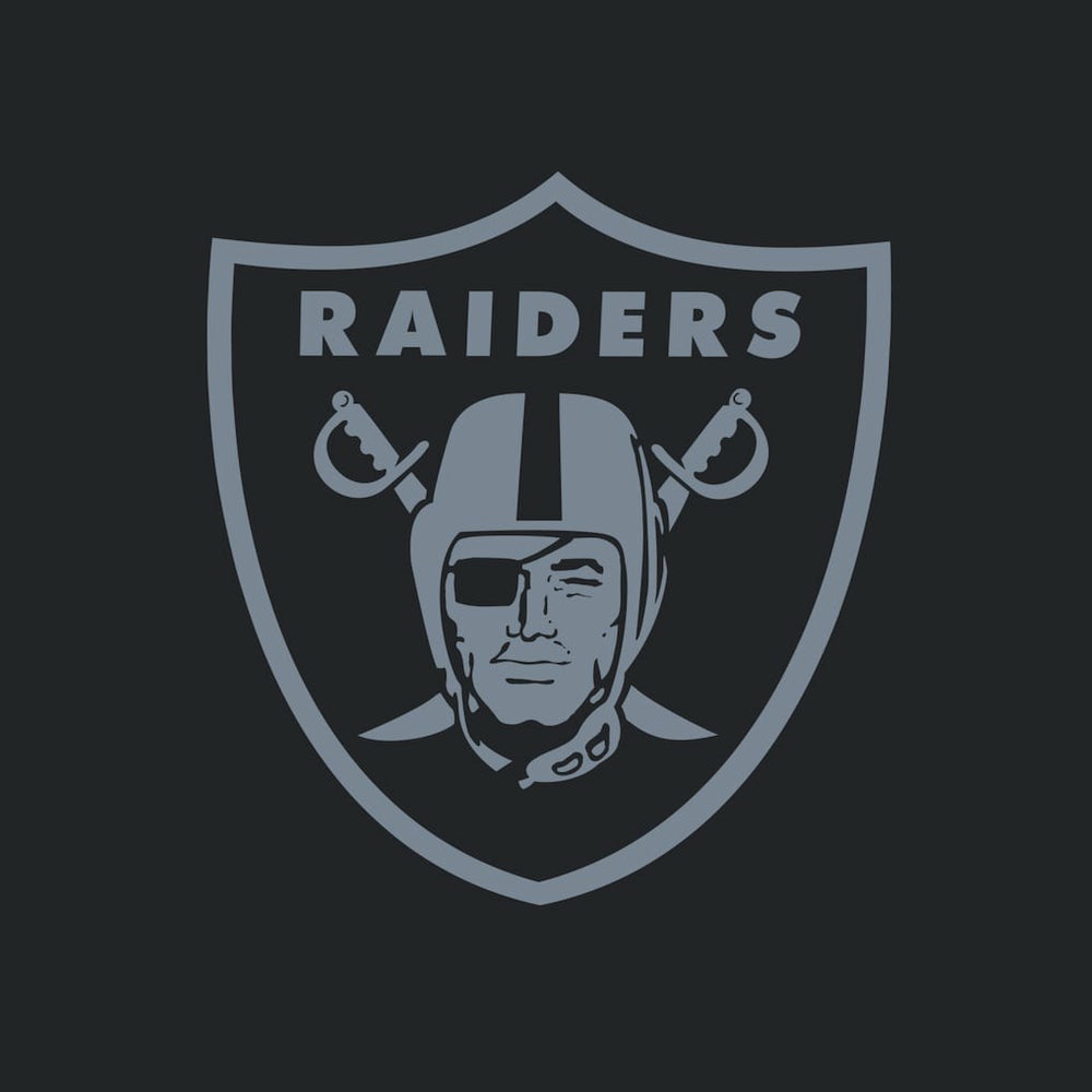 Las Vegas Raiders Women's Backup Option Long Sleeve Hoodie T-Shirt - Black/White - Fanatics