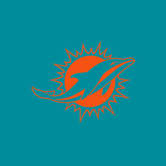 Miami Dolphins Women's Backup Option Long Sleeve Hoodie T-Shirt - Aqua/White - Fanatics