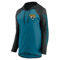 Jacksonville Jaguars Women's Script Full-Zip Hoodie - Teal/Black - Fanatics
