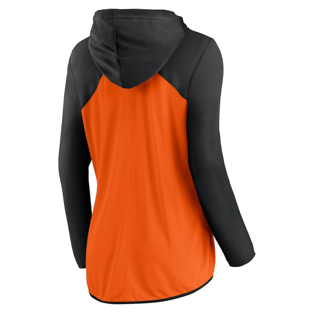 Cincinnati Bengals Women's Script Full-Zip Hoodie - Orange/Black - Fanatics