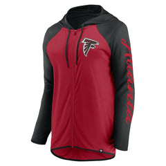 Atlanta Falcons Women's Script Full-Zip Hoodie - Red/Black - Fanatics