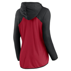 Atlanta Falcons Women's Script Full-Zip Hoodie - Red/Black - Fanatics