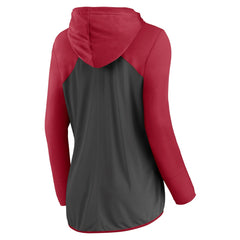 Tampa Bay Buccaneers Women's Script Full-Zip Hoodie - Pewter/Red - Fanatics