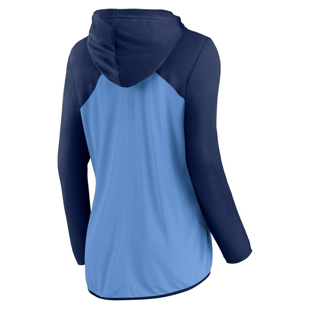 Tennessee Titans Women's Script Full-Zip Hoodie - Light Blue/Navy - Fanatics