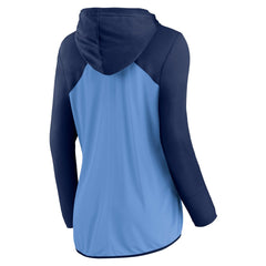 Tennessee Titans Women's Script Full-Zip Hoodie - Light Blue/Navy - Fanatics