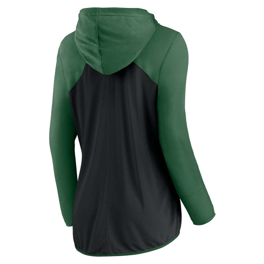 New York Jets Women's Script Full-Zip Hoodie - Black/Green - Fanatics