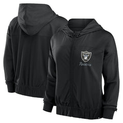 Las Vegas Raiders Women's Script Lock Full-Zip Hoodie - Black - Fanatics