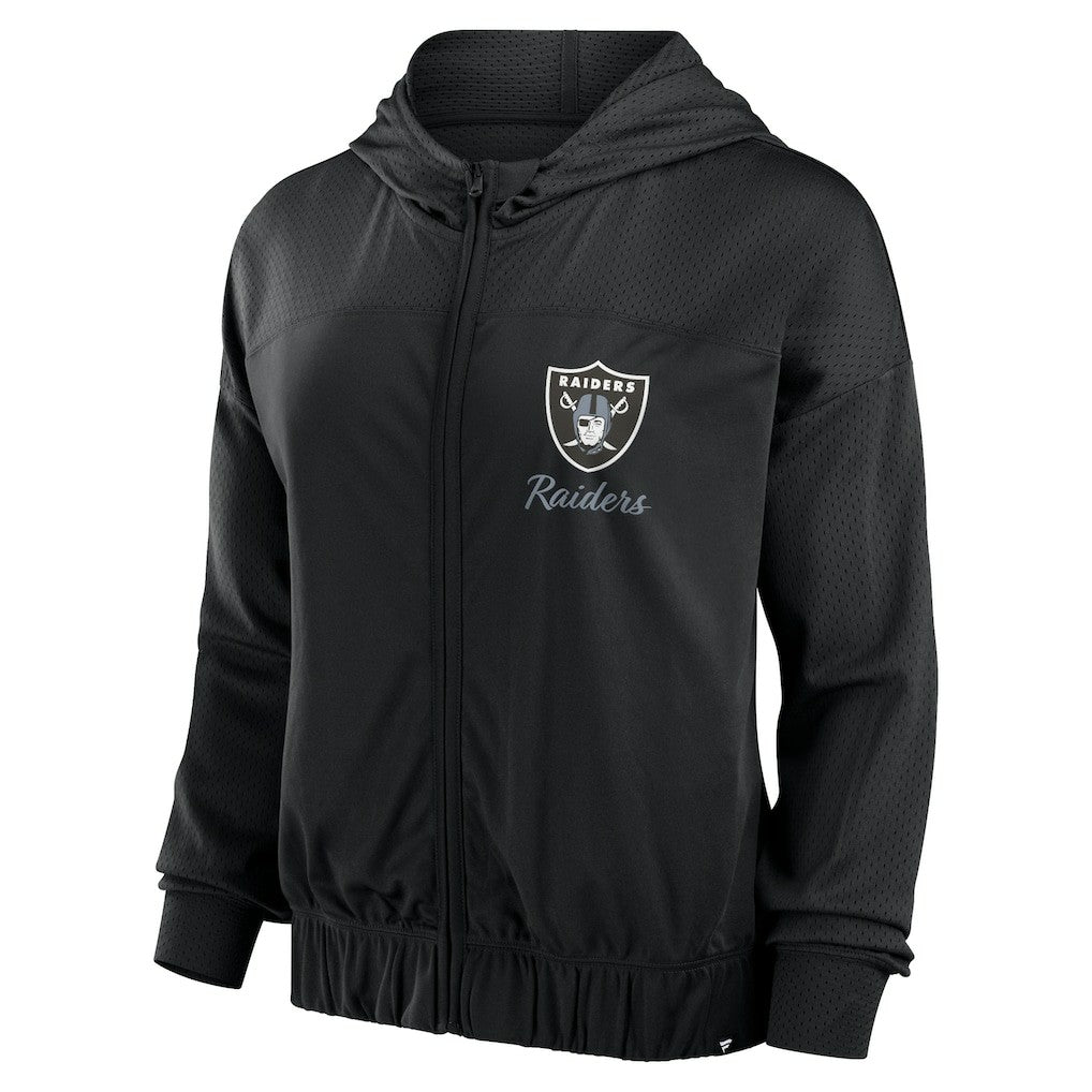 Las Vegas Raiders Women's Script Lock Full-Zip Hoodie - Black - Fanatics