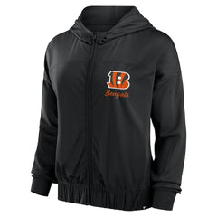 Cincinnati Bengals Women's Script Lock Full-Zip Hoodie - Black - Fanatics