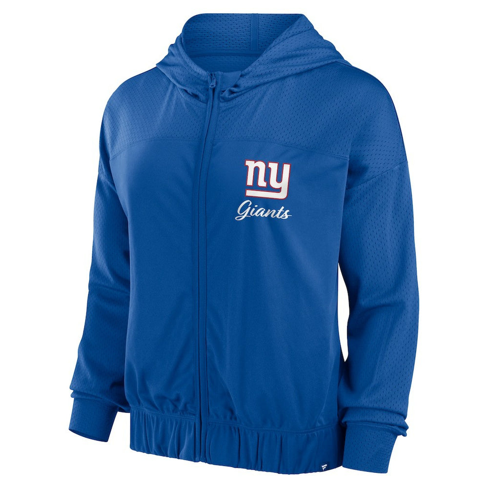 New York Giants Women's Script Lock Full-Zip Hoodie - Royal - Fanatics