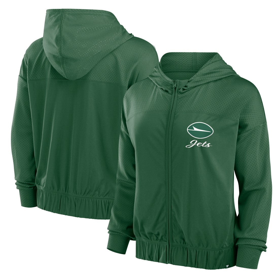 New York Jets Women's Script Lock Full-Zip Hoodie - Green - Fanatics