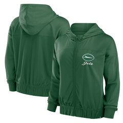 New York Jets Women's Script Lock Full-Zip Hoodie - Green - Fanatics