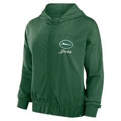 New York Jets Women's Script Lock Full-Zip Hoodie - Green - Fanatics