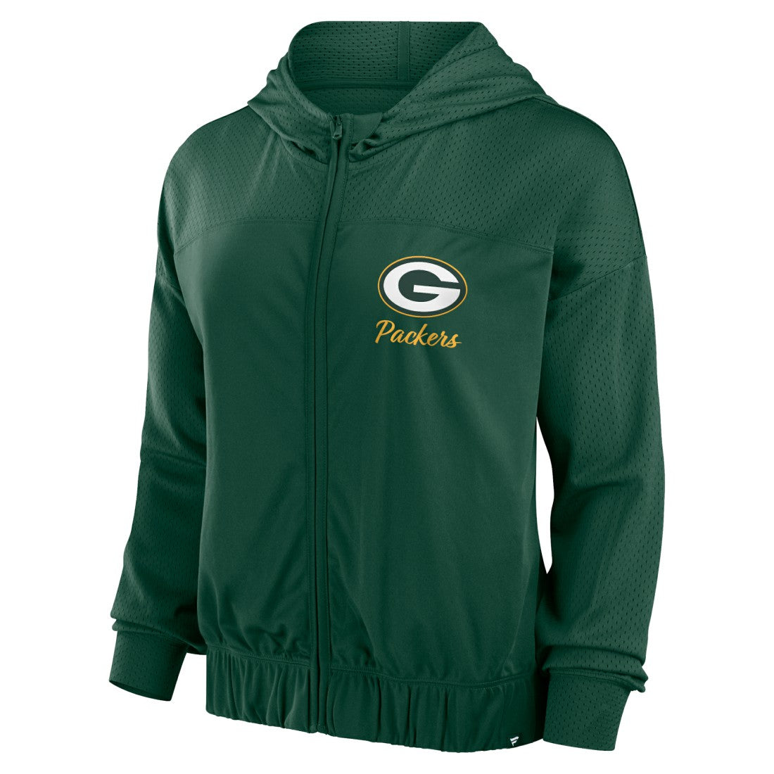 Green Bay Packers Women's Script Lock Full-Zip Hoodie - Green - Fanatics