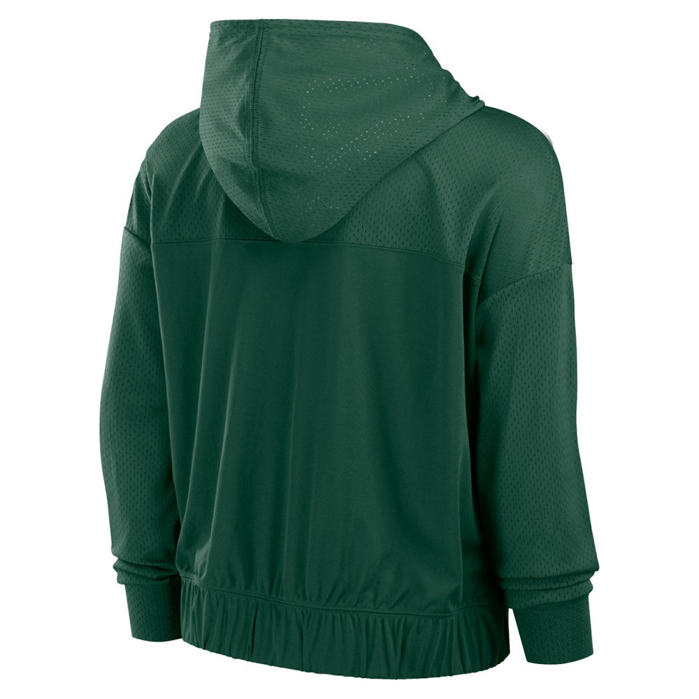 Green Bay Packers Women's Script Lock Full-Zip Hoodie - Green - Fanatics