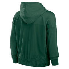 Green Bay Packers Women's Script Lock Full-Zip Hoodie - Green - Fanatics