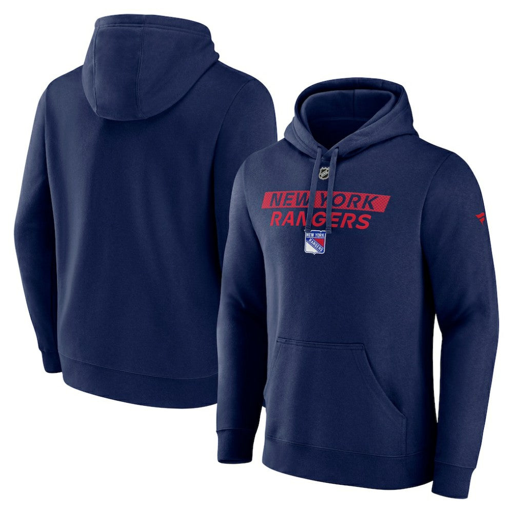 New York Rangers Fanatics Authentic Pro Core Primary Fleece Pullover Hoodie - Navy | Fanatics on sale