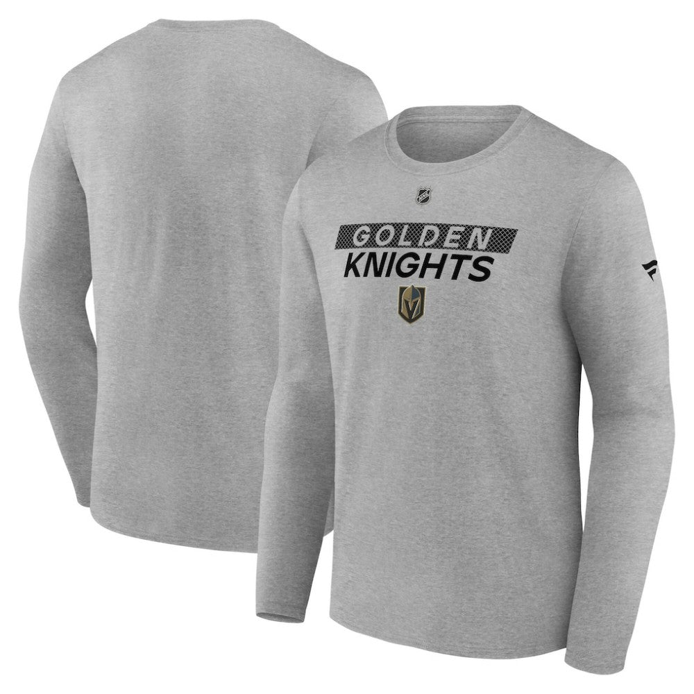 Vegas Golden Knights Fanatics Authentic Pro Core Primary Long Sleeve T-Shirt - Heather Gray | Fanatics sale