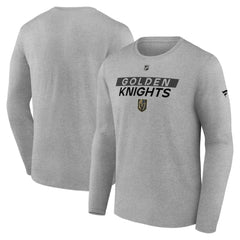 Vegas Golden Knights Fanatics Authentic Pro Core Primary Long Sleeve T-Shirt - Heather Gray | Fanatics sale