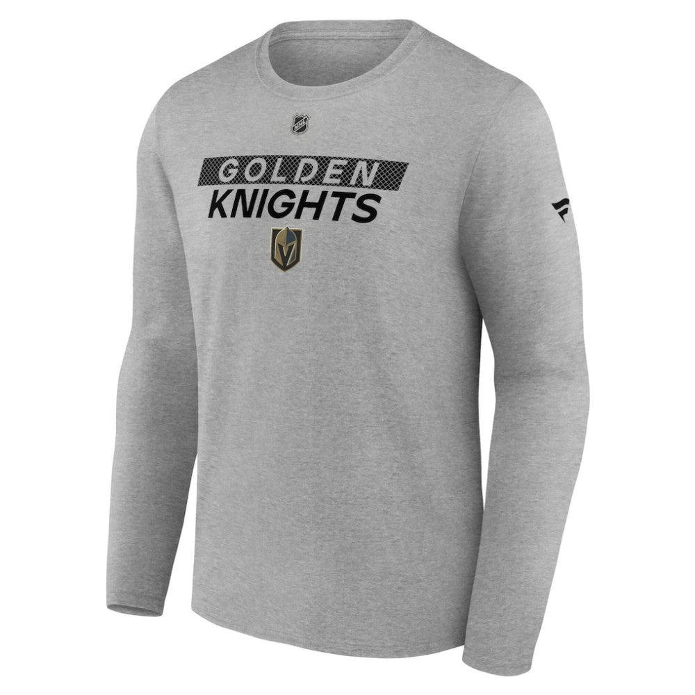 Vegas Golden Knights Fanatics Authentic Pro Core Primary Long Sleeve T-Shirt - Heather Gray | Fanatics sale