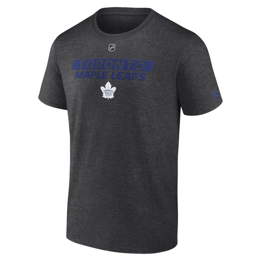 Toronto Maple Leafs Fanatics Authentic Pro Core Primary T-Shirt - Heather Charcoal | Fanatics Lifestyle