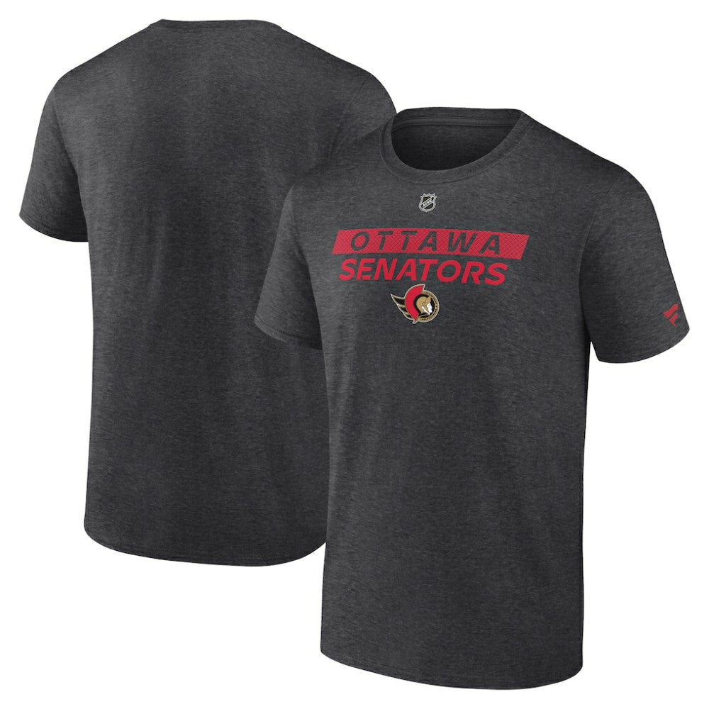 Ottawa Senators Fanatics Authentic Pro Core Primary T-Shirt - Heather Charcoal | Fanatics on sale