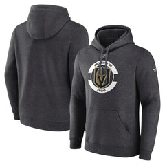 Vegas Golden Knights Fanatics Authentic Pro Core Secondary Fleece Pullover Hoodie - Heather Charcoal | Fanatics Lifestyle