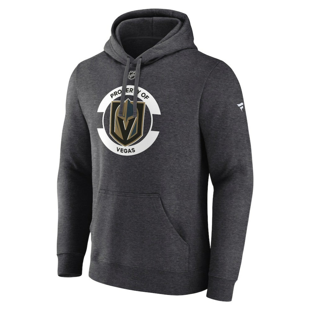 Vegas Golden Knights Fanatics Authentic Pro Core Secondary Fleece Pullover Hoodie - Heather Charcoal | Fanatics Lifestyle