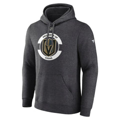 Vegas Golden Knights Fanatics Authentic Pro Core Secondary Fleece Pullover Hoodie - Heather Charcoal | Fanatics Lifestyle