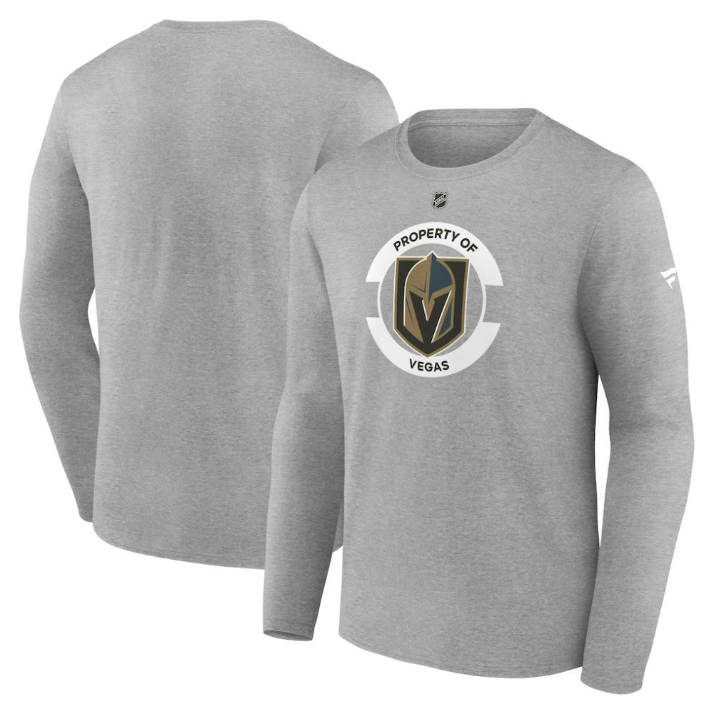 Vegas Golden Knights Fanatics Authentic Pro Core Secondary Long Sleeve T-Shirt - Heather Gray | Fanatics Clearance