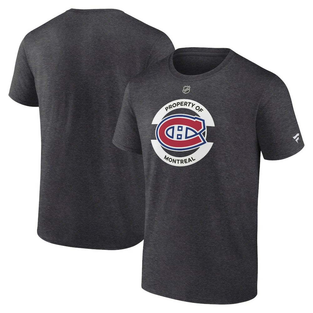 Montreal Canadiens Fanatics Authentic Pro Core Secondary T-Shirt - Heather Charcoal | Fanatics discount