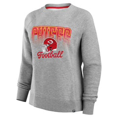 Kansas City Chiefs Women's Hit Hard Fleece Pullover Sweatshirt - Heather Gray - Fanatics