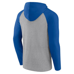 Dallas Cowboys Under Center Long Sleeve Hoodie T-Shirt - Silver/Navy - Fanatics