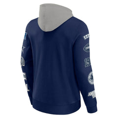 Dallas Cowboys Patched Out Pullover Hoodie - Navy/Silver - Fanatics