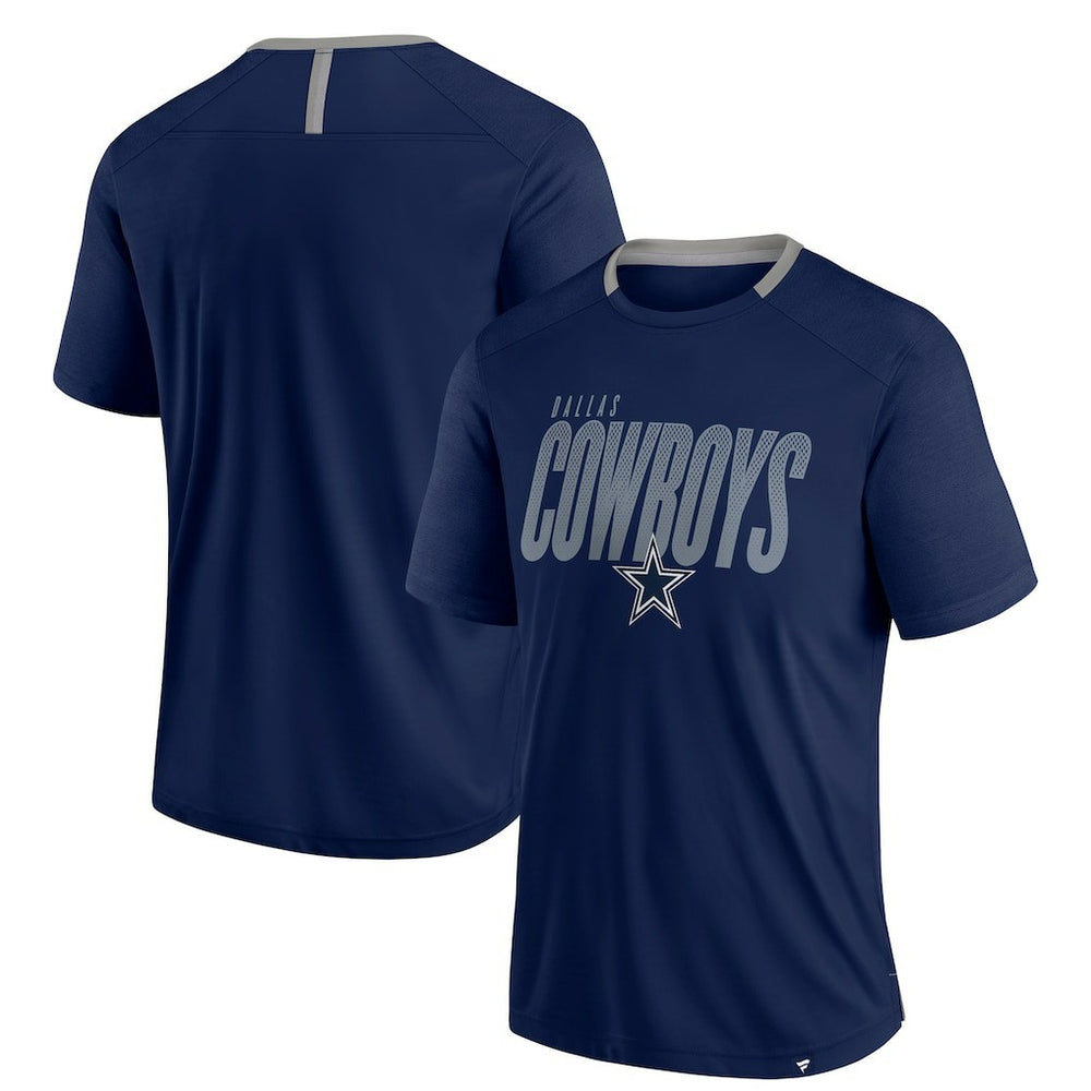 Dallas Cowboys Fade Dot Slant T-Shirt - Navy - Fanatics