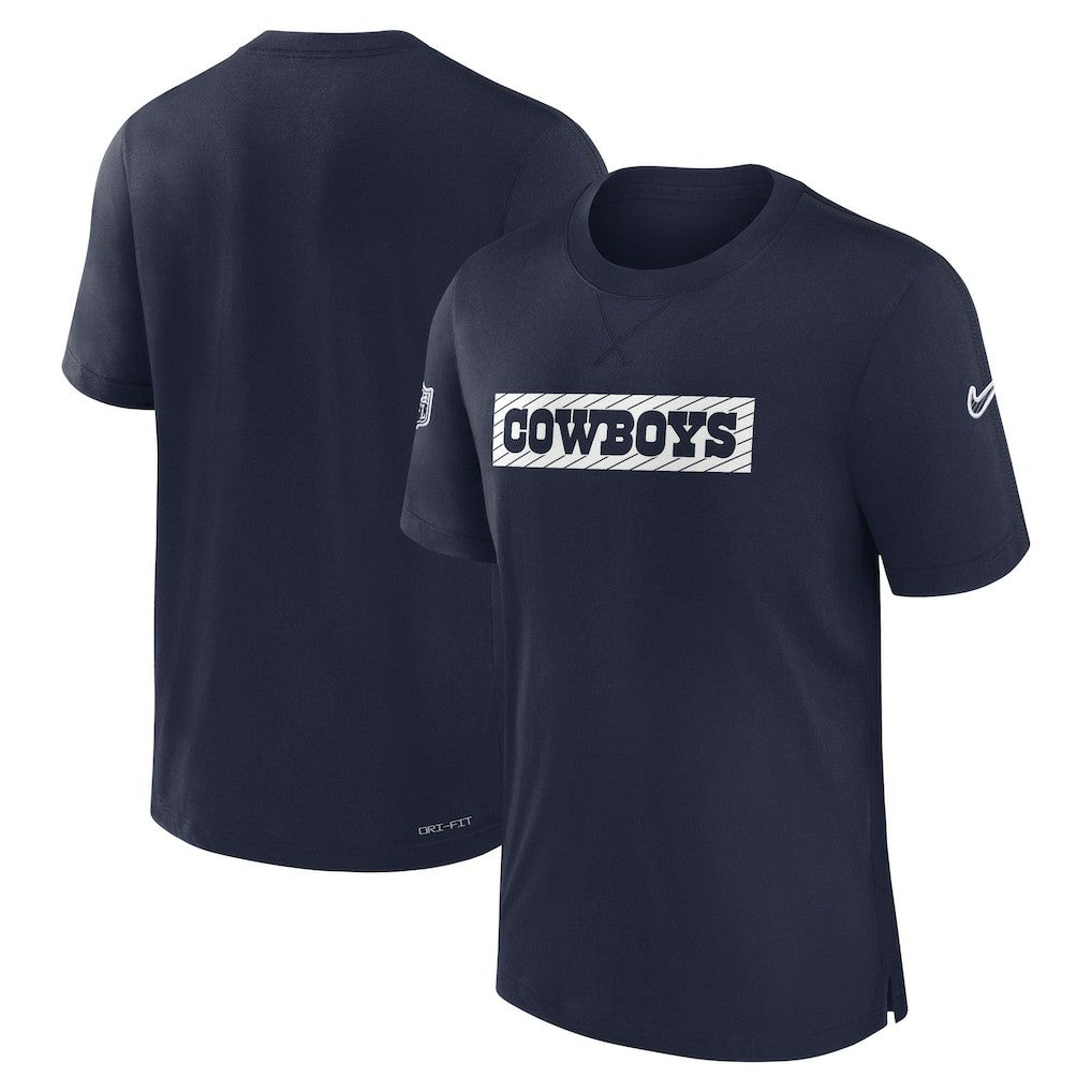 Dallas Cowboys 2024/25 Sideline Player Tri-Blend Performance T-Shirt - Navy - Nike