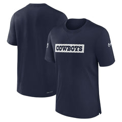 Dallas Cowboys 2024/25 Sideline Player Tri-Blend Performance T-Shirt - Navy - Nike