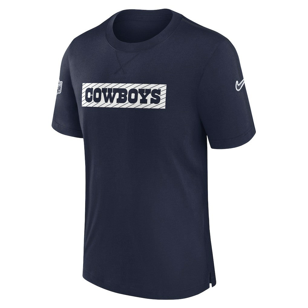 Dallas Cowboys 2024/25 Sideline Player Tri-Blend Performance T-Shirt - Navy - Nike