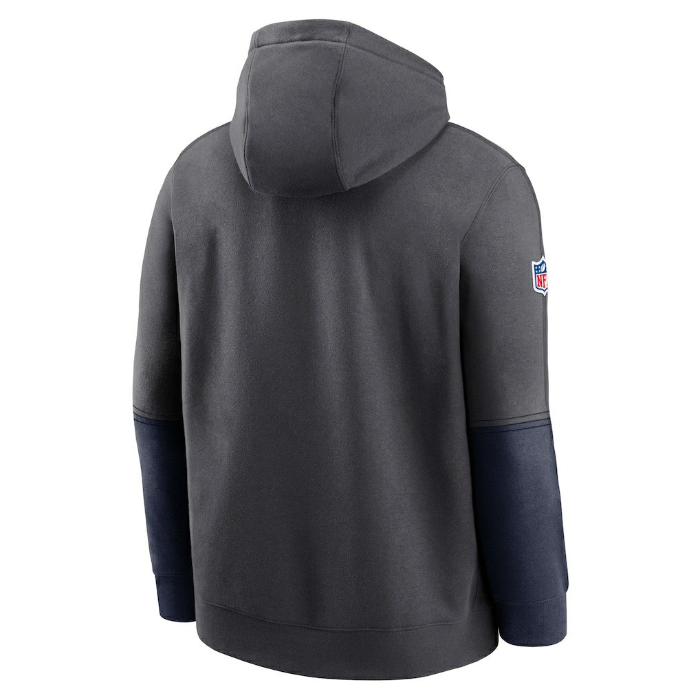 Dallas Cowboys 2024 Sideline Club Pullover Hoodie - Charcoal - Nike