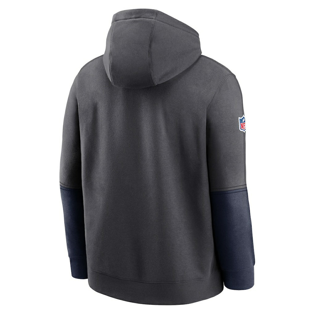 Dallas Cowboys 2024 Sideline Club Pullover Hoodie - Charcoal - Nike