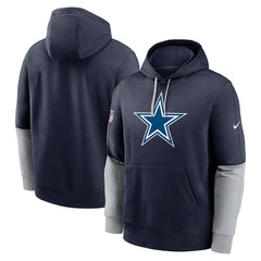 Dallas Cowboys 2024 Sideline Club Pullover Hoodie - Navy - Nike