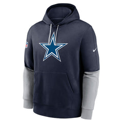 Dallas Cowboys 2024 Sideline Club Pullover Hoodie - Navy - Nike
