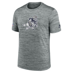 Dallas Cowboys Sideline Velocity Throwback Logo Dri-FIT T-Shirt - Gray - Nike