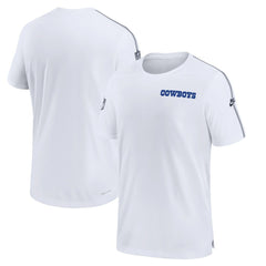 Dallas Cowboys 2024 Sideline Coach UV Performance T-Shirt - White - Nike