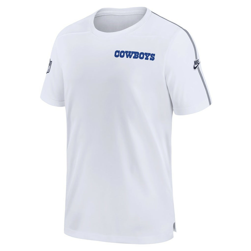 Dallas Cowboys 2024 Sideline Coach UV Performance T-Shirt - White - Nike
