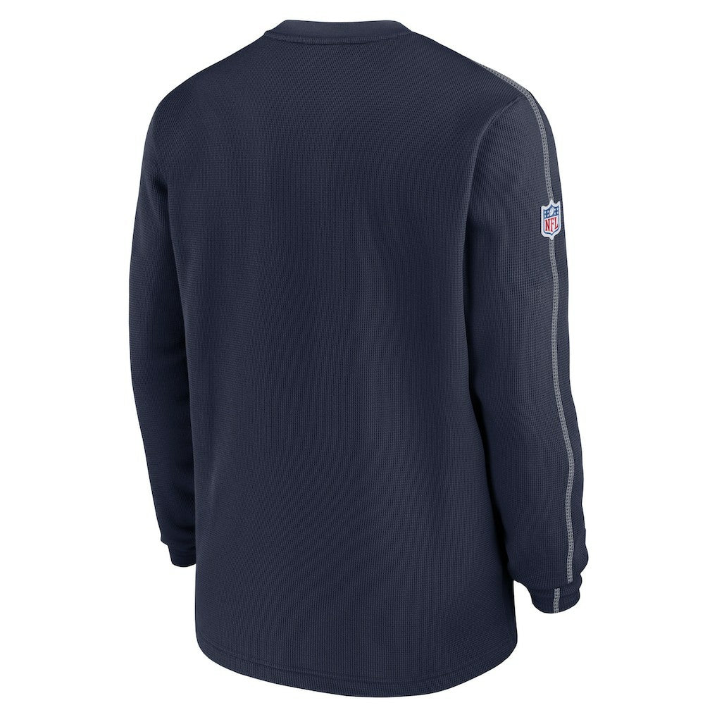 Dallas Cowboys 2024 Sideline Coach Vintage Pullover Sweatshirt - Navy - Nike